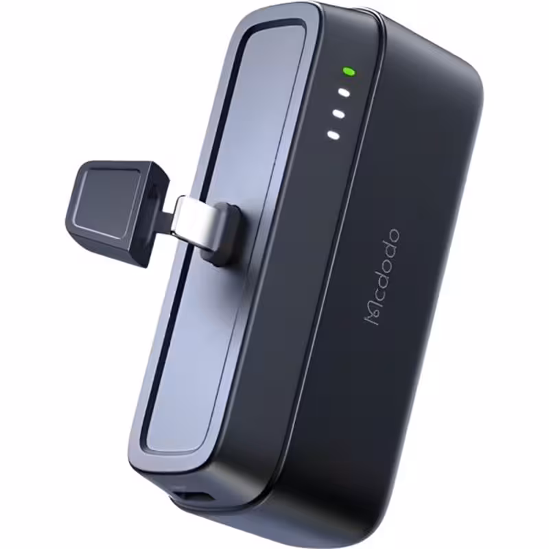 پاوربانک 5000 مک دودو MC-6282 توان 20 وات همراه با کانکتور لایتنینگ