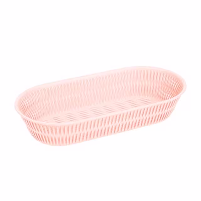 سبد طرح بامبو بیضی کوچک لیمون سایز 3