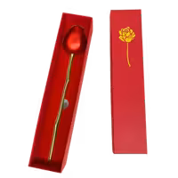 باکس و جعبه سوپرایزی هدیه طرح شاخه گل رز جاودان مناسب برای انگشتر و جواهرات