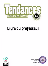کتاب معلم فرانسوی تندانس Tendances Niveau A2 Livre du professeur