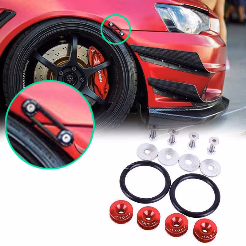 بست سپر به گلگیر رنگی پک 4 عددی – قرمز