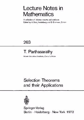 خرید و دانلود نسخه کامل کتاب Selection theorems and their applications
