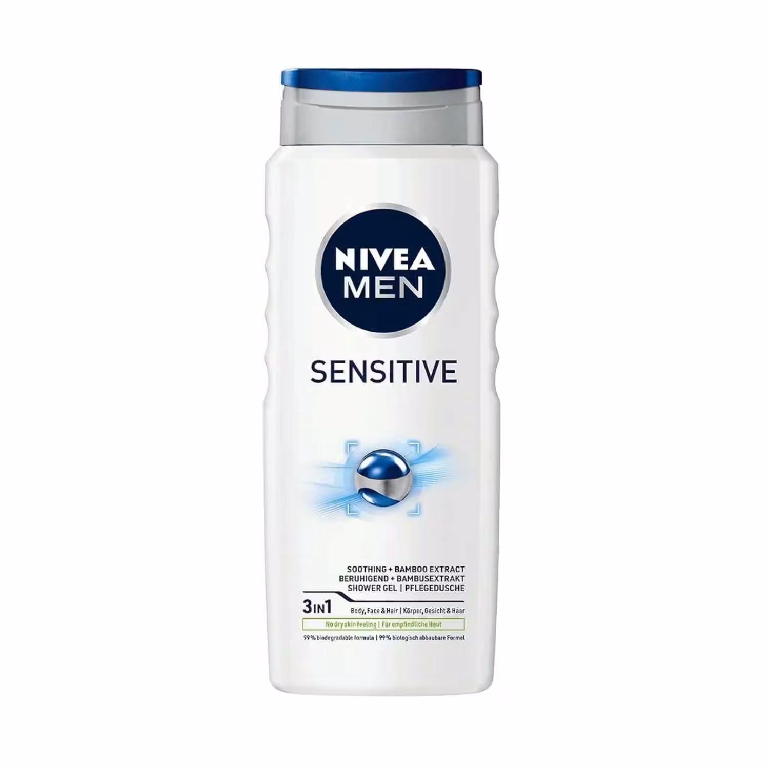 شامپو سر و بدن 3 در 1 نیوآ مدل Sensitive مخصوص پوست‌های حساس حجم 500 میل