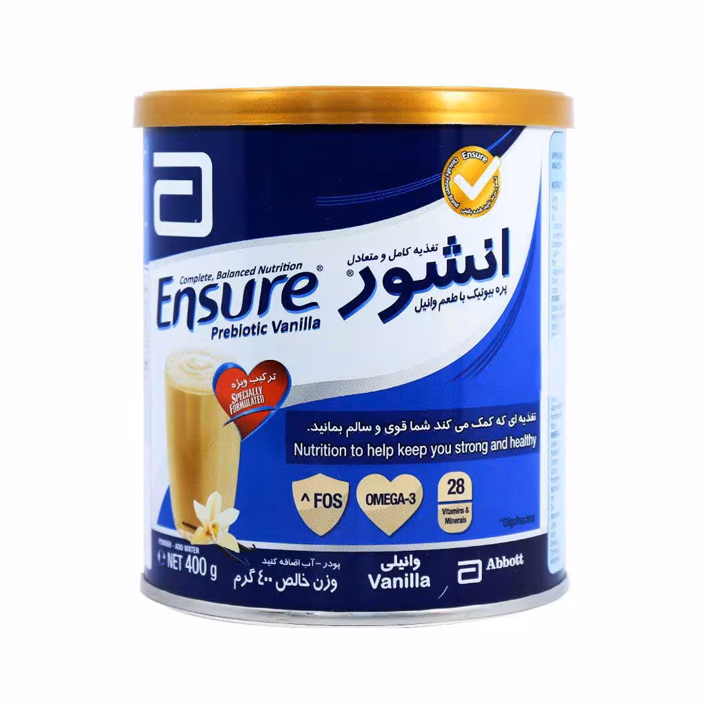 پودر شیر خشک انشور ابوت با طعم وانیل 400گرم | Abbott Ensure Powder
