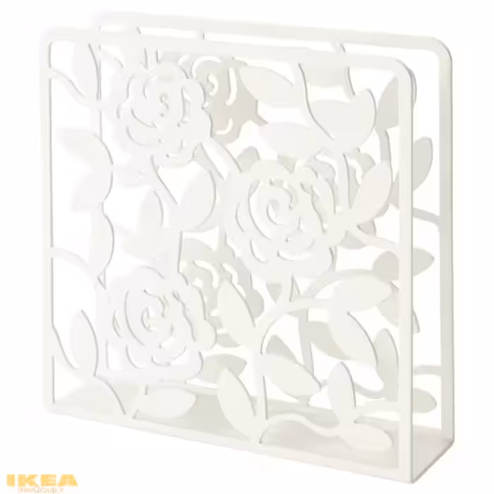 جا دستمال کاغذی طرح دار سفید مدل LIKSIDIG | برند ایکیا | ارسال 15 الی 20 روز کاری