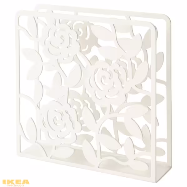 جا دستمال کاغذی طرح دار سفید مدل LIKSIDIG | برند ایکیا | ارسال 15 الی 20 روز کاری