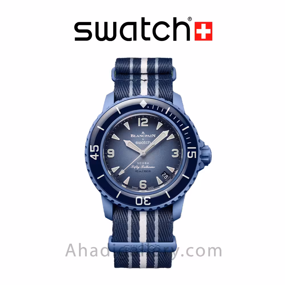 ساعت مچی سواچ بلان پن (SWATCH) مدل ATLANTIC OCEAN SO35A100