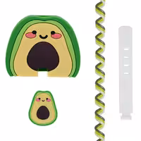 محافظ کابل وال کیس طرح اواکادو به همراه محافظ شارژر دیواری 25 وات سامسونگ مجموعه 4 عددی