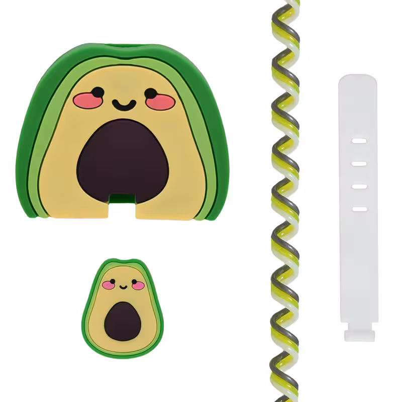 محافظ کابل وال کیس طرح اواکادو به همراه محافظ شارژر دیواری 25 وات سامسونگ مجموعه 4 عددی