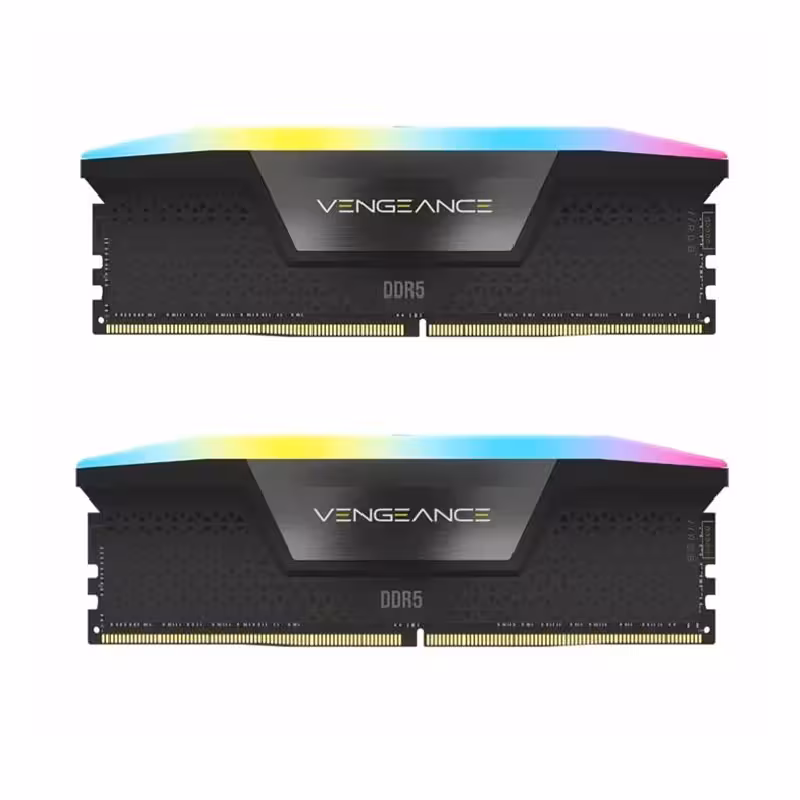 خرید و قیمت رم کامپیوتر کورسیر مدل VENGEANCE RGB 32GB (2x16GB) 6200MHz DDR5 CL36 Dual