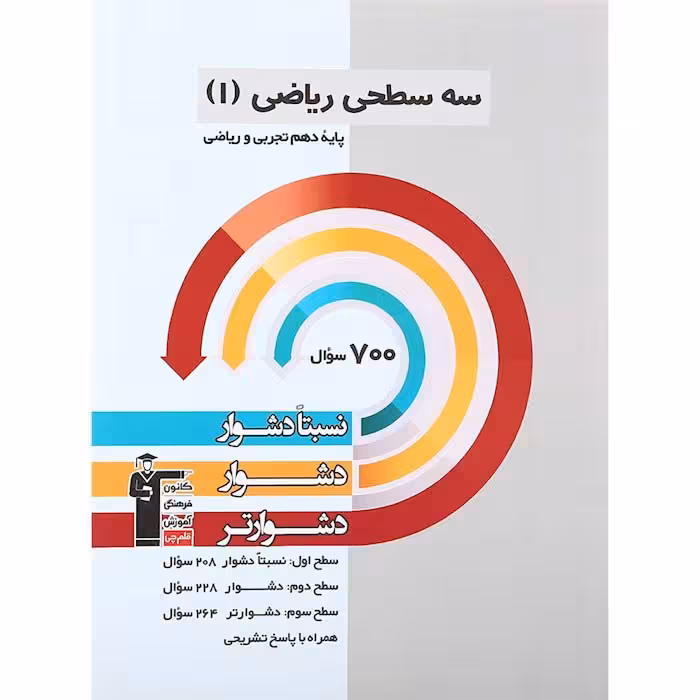 کتاب سه سطحی ریاضی دهم تجربی و ریاضی قلم چی