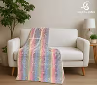 پتو یک نفره مسافرتی شبنما مدل رینبو