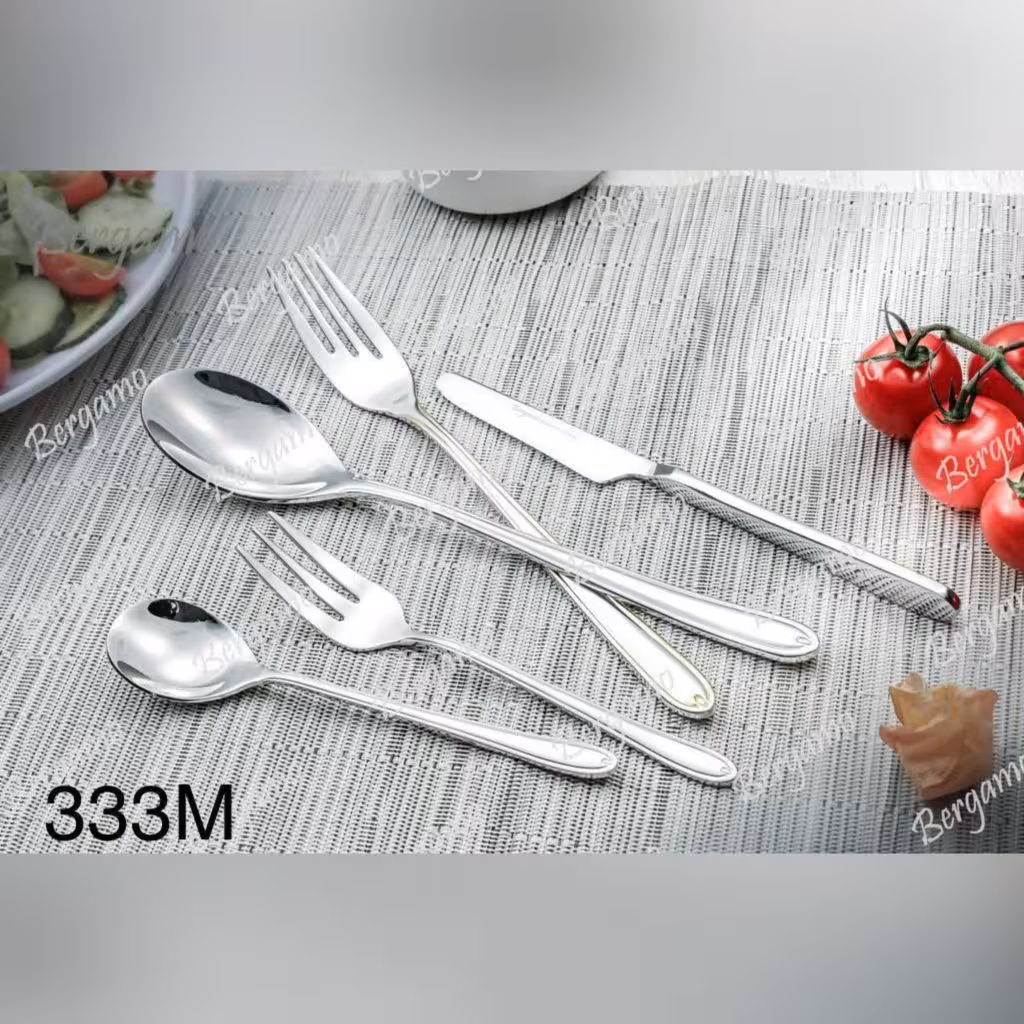 سرویس قاشق چنگال 160 پارچه برگامو مدل 333m