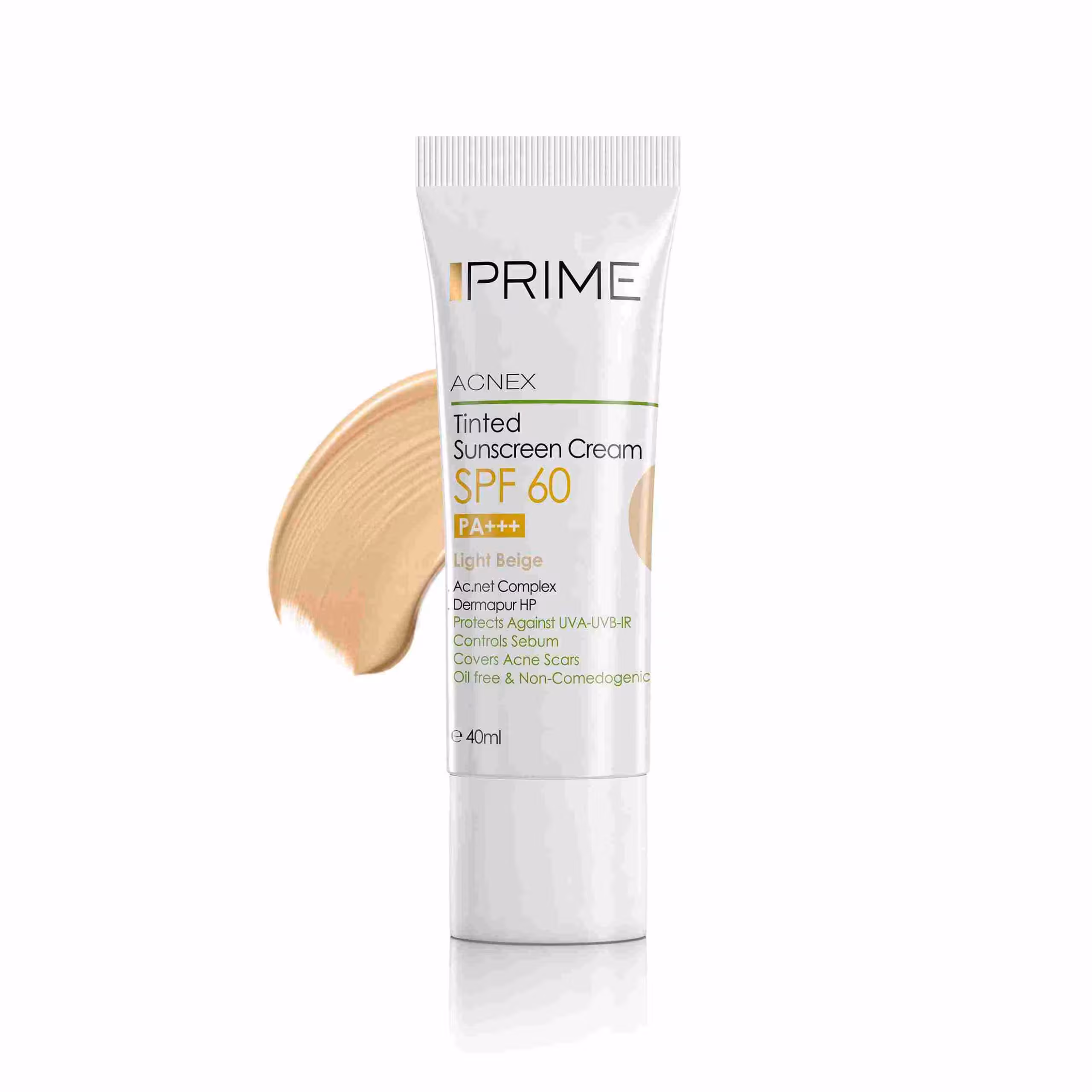 کرم ضدآفتاب spf 60 بژ روشن پرایم