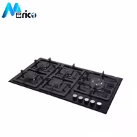 گاز رومیزی اخوان کد GI138s پنج شعله شیشه مشکی