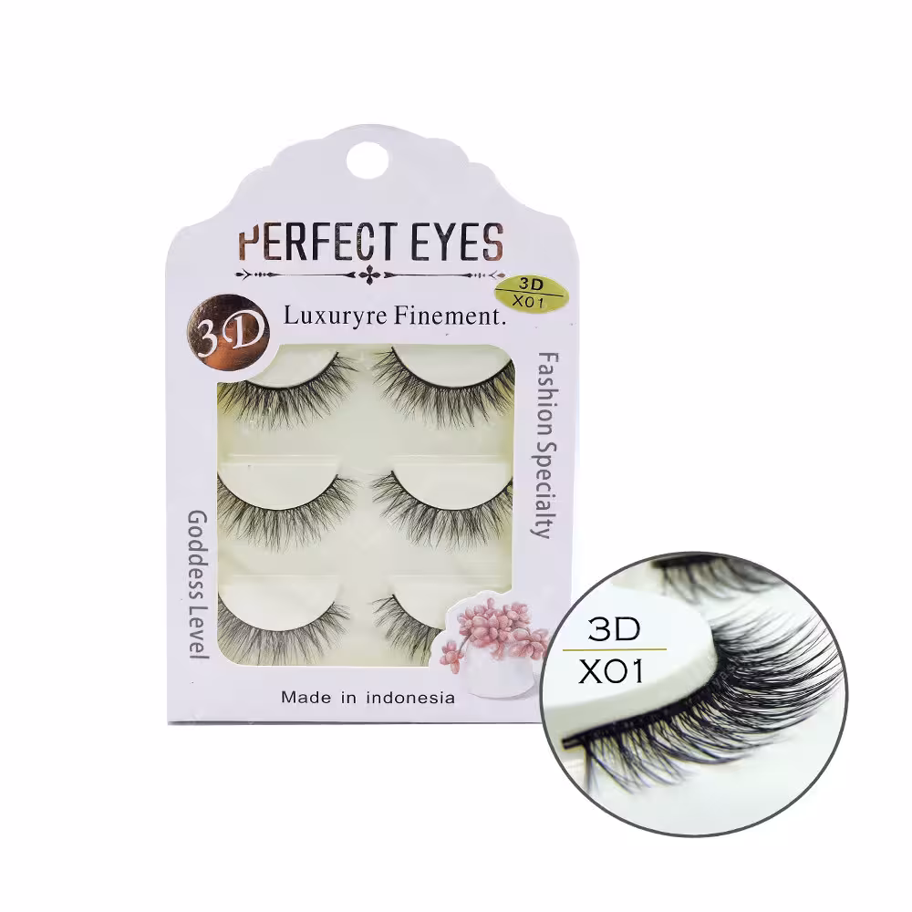 مژه 3D پرفکت آیز 3جفتی مدل X01