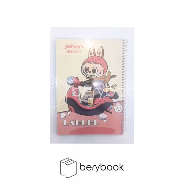 jahan / جهان / دفتر 80 برگ / مجلد / سیمی / طرح لبوبو / کد 873