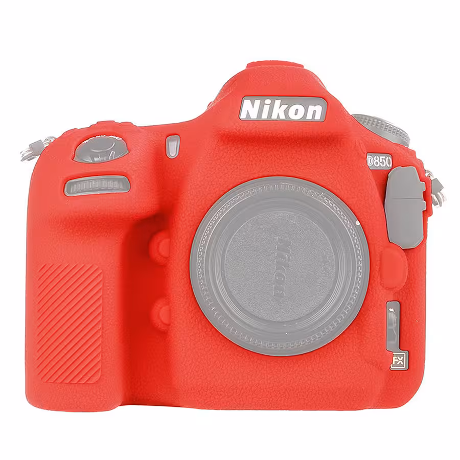 کاور سیلیکونی دوربین Nikon D850 (قرمز)
