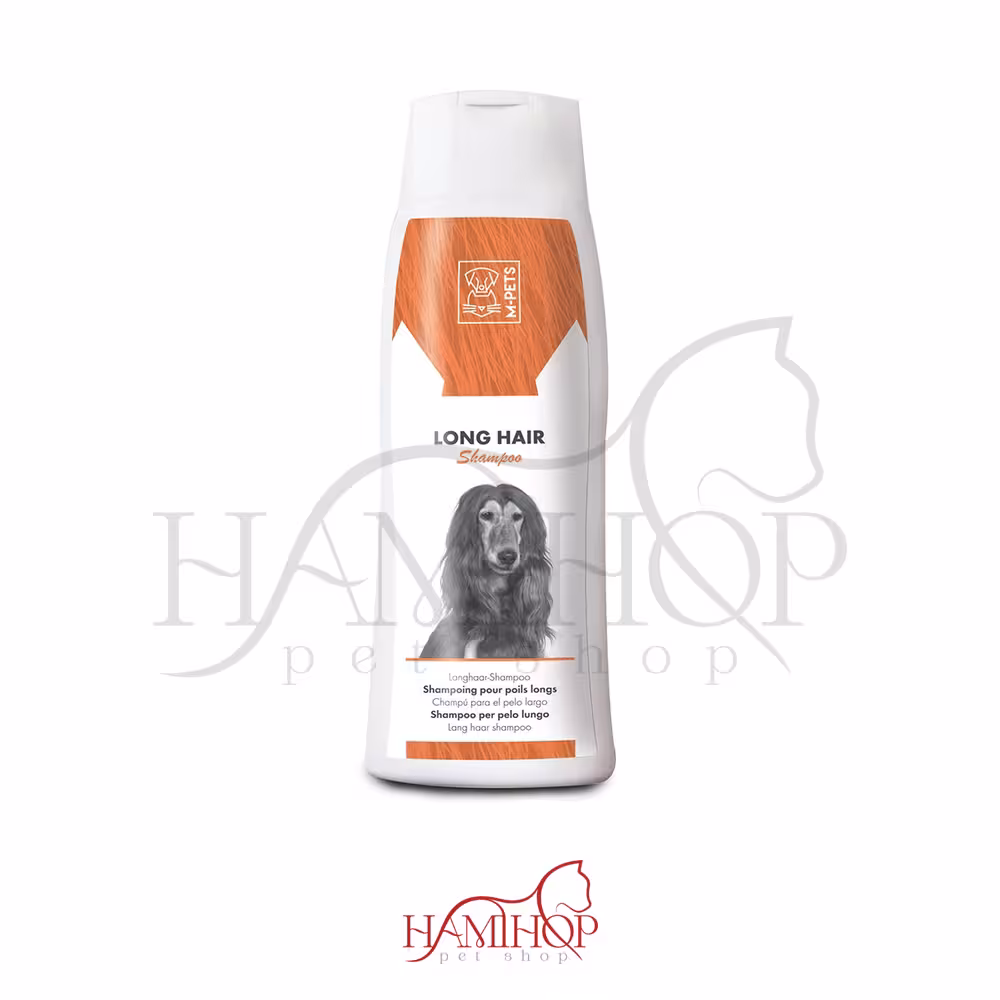 شامپو سگ مو بلند LONG HAIR ام پتس M-PETS حجم 250 میلی لیتر