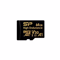 کارت حافظه microSDXC سیلیکون پاور مدل Golden series Superior کلاس 10 استاندارد UHS-I U3 سرعت 10MBps ظرفیت 64 گیگابایت