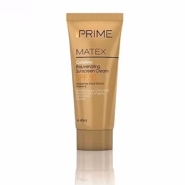 کرم ضد آفتاب جوان کننده بیرنگ پریم Prime با SPF50 حجم 40 میلی لیتر