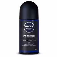 رول دئودورانت مردانه نیوا مدل Deep حجم 50 میل Nivea Deep Deo Roll For Men 50ml