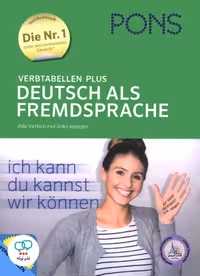 كتاب آلمانی جدول صرف افعال آلمانی پونز PONS Verbtabellen Plus Deutsch als Fremdsprache