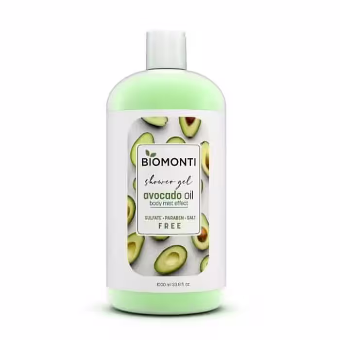 شامپو بدن بیومونتی Biomonti مدل Avocado Oil حجم 1000 میل