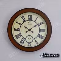 ساعت دیواری صفحه تمام چوب  دو موتوره  مارال