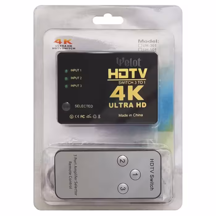 سوئیچ 1 به 3 HDMI ویلوت مدل UH-301
