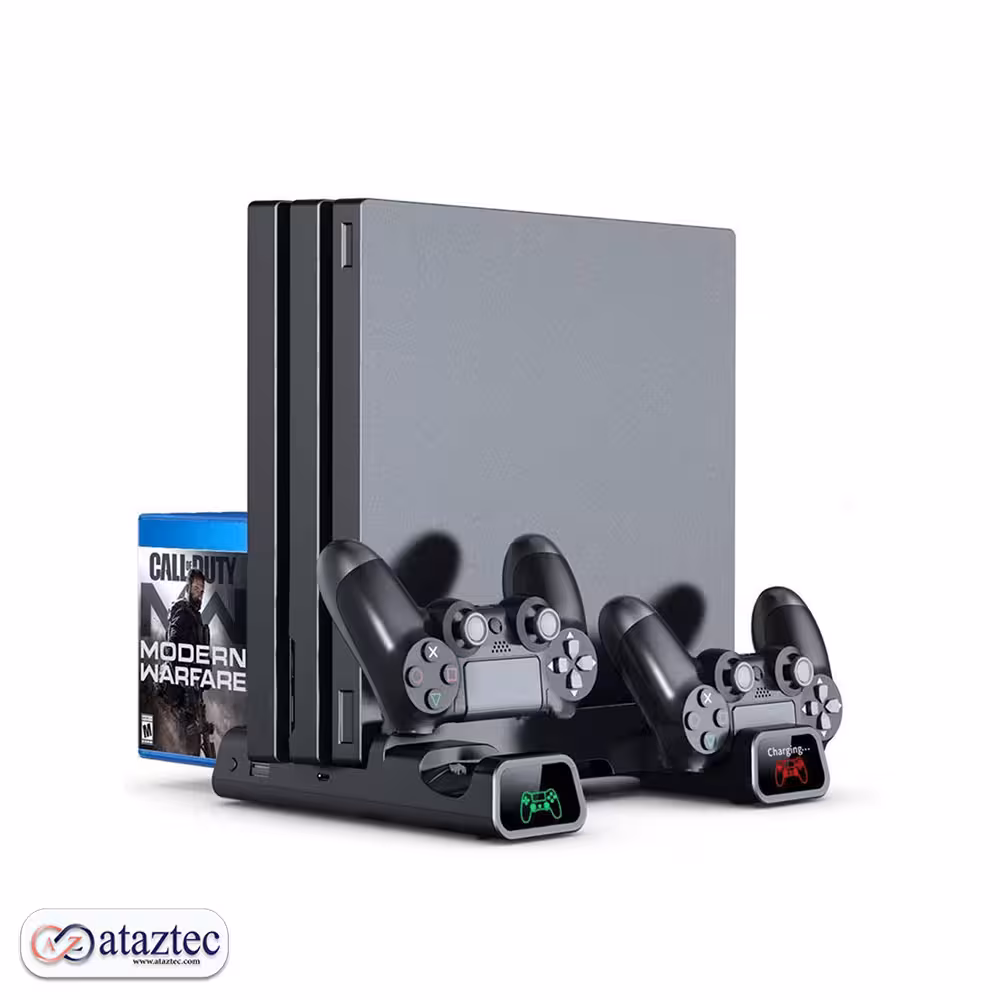 پایه خنک کننده و شارژر مدل TP4-19076 | پایه عمودی برای کنسول PS4 / Pro / Slim – 3