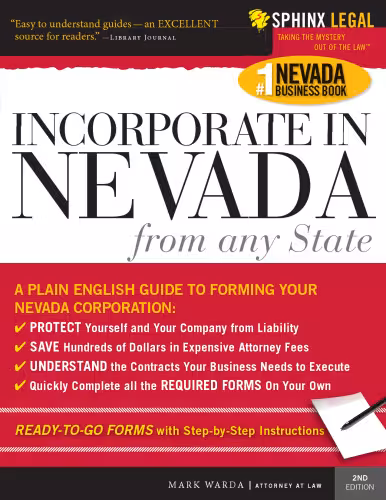 خرید و دانلود نسخه کامل کتاب Incorporate in Nevada from Any State