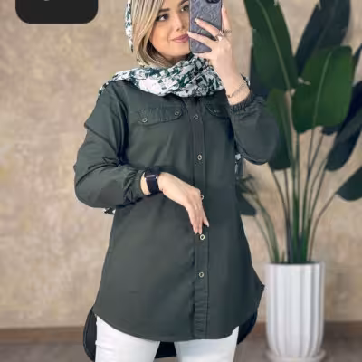 مانتو اسپرت زنانه کتان مدل جانان