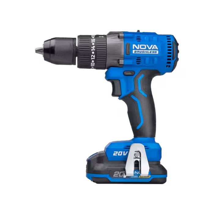 دریل شارژی نووا  13 میلیمتری 20 ولت براشلس کد 7725