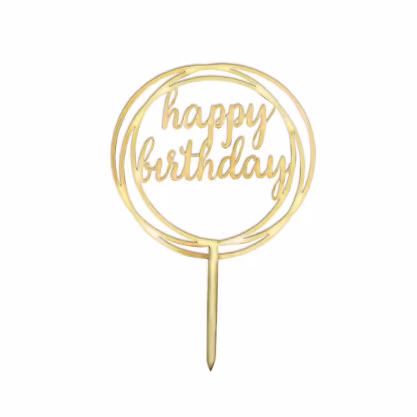 تاپر تولدت مبارک طرح دایره