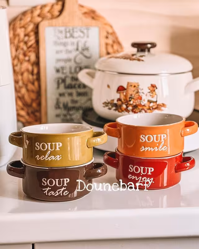 کاسه soup درچهار رنگ زیبا ( 10325 )