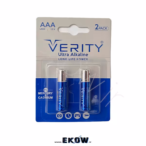 باتری نیم قلم آلکالاین وریتی LR03 (باتری نیم قلمی  VERITY LR03 AAA 1.5V)