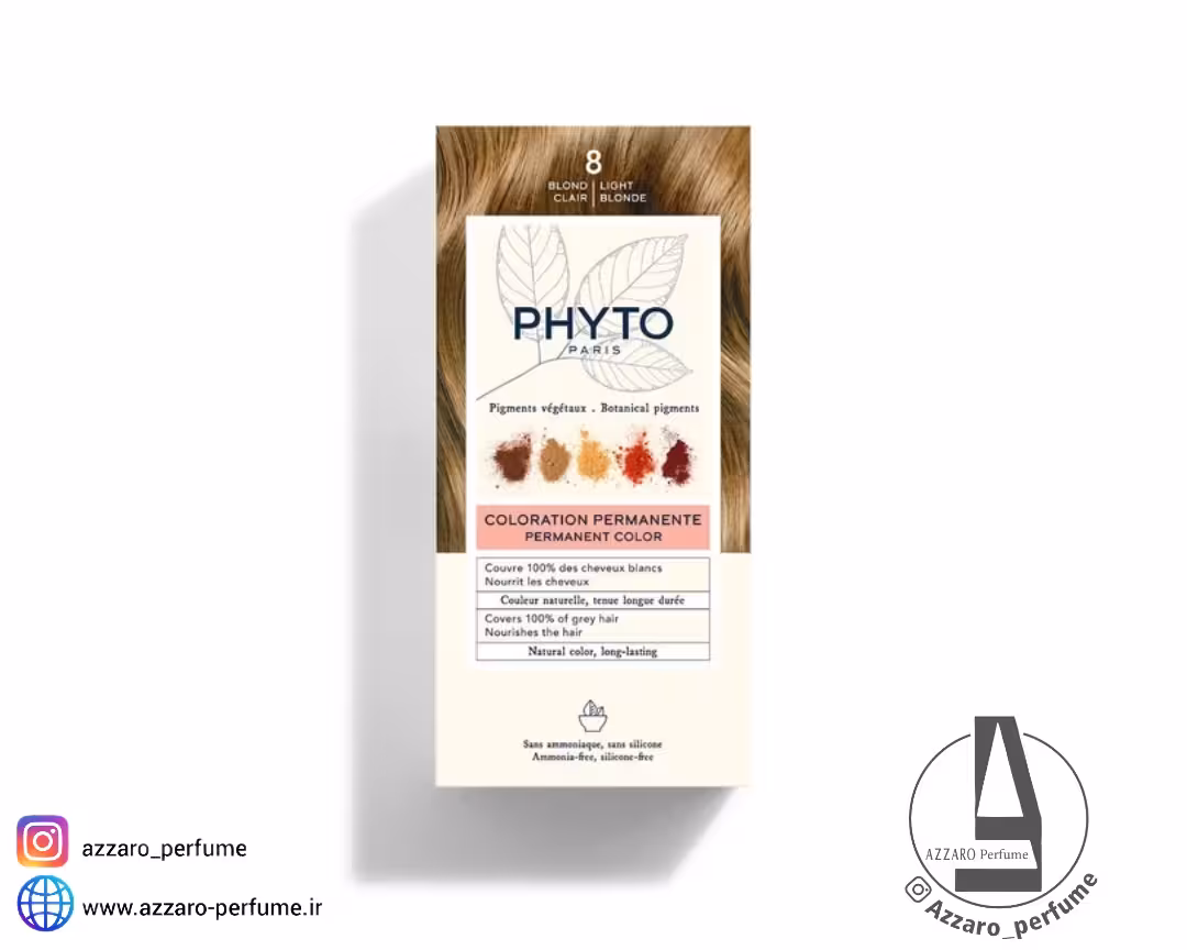 رنگ مو بدون آمونیاک فیتو رنگ بلوند روشن شماره 8 حجم 50 میل