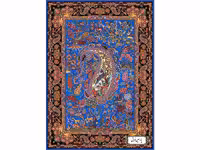 نخ و نقشه آماده بافت قالیچه زیرپایی زیبا - کد NZ2859