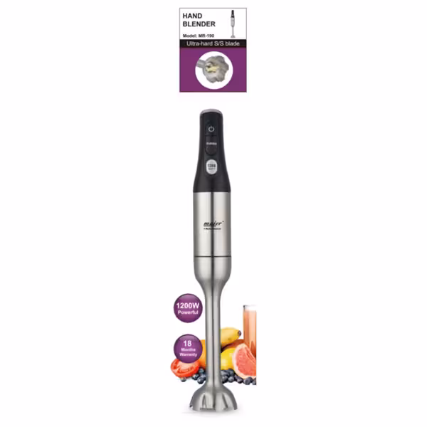 گوشتکوب 1200 وات مایر مدل MR-190 | خرید گوشتکوب دستی Mayer اصل
