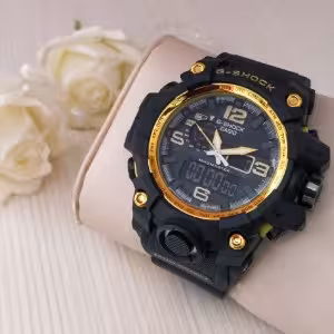 ساعت مچی طرح جی شاک مشکی سبز و صورتی G SHOCK