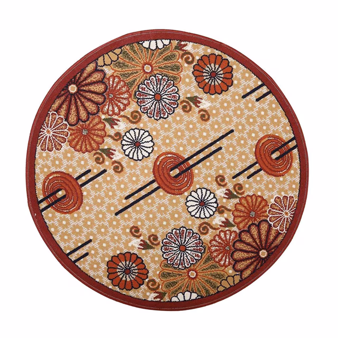 گلیم ماشینی دنیای فرش مدل گلسان