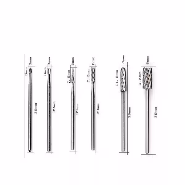 فرز انگشتی مدل HSS مجموعه 6 عددی