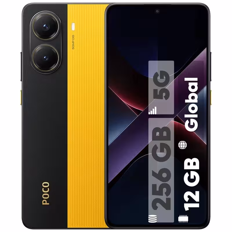 گوشی موبایل شیائومی مدل Poco X7 Pro دو سیم کارت ظرفیت 256 گیگابایت و رم 12 گیگابایت - پک گلوبال