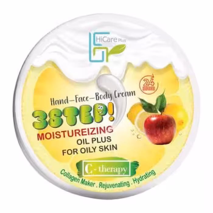 کرم مرطوب کننده های کر پلاس HiCare Plus حاوی عصاره سیب و لیمو حجم 180 میل