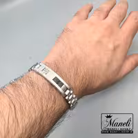 دستبند رولکس نقره ای رنگ ثابت|14040528