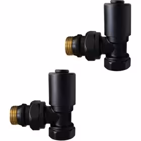 شیر رادیاتور گرد مشکی مات