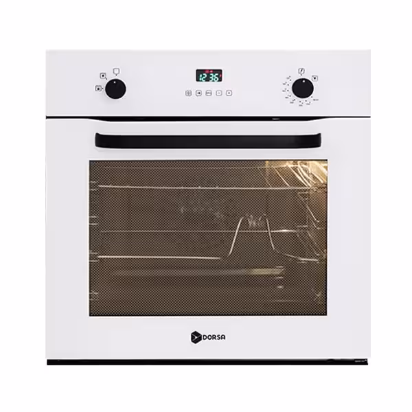 فر برقی گازی درسا مدل ترانه شیشه سفید