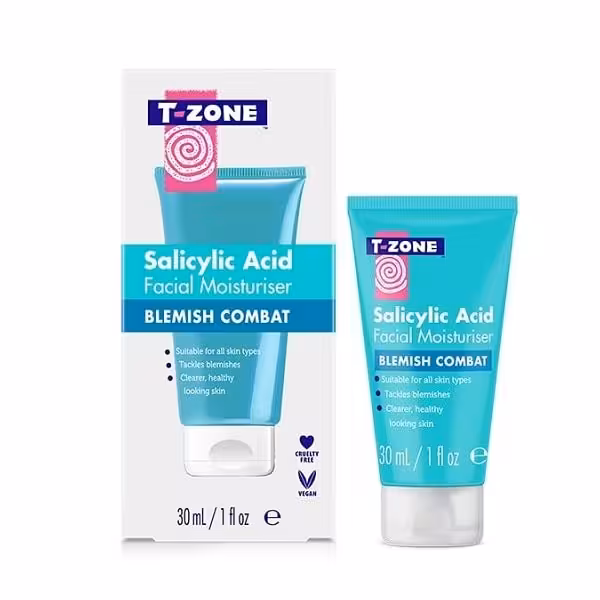 کرم مرطوب کننده سالیسیلیک اسید تی زون t-zone اصل مدل BLEMISH COMBAT حجم 30 میل‌ | مناسب انواع پوست