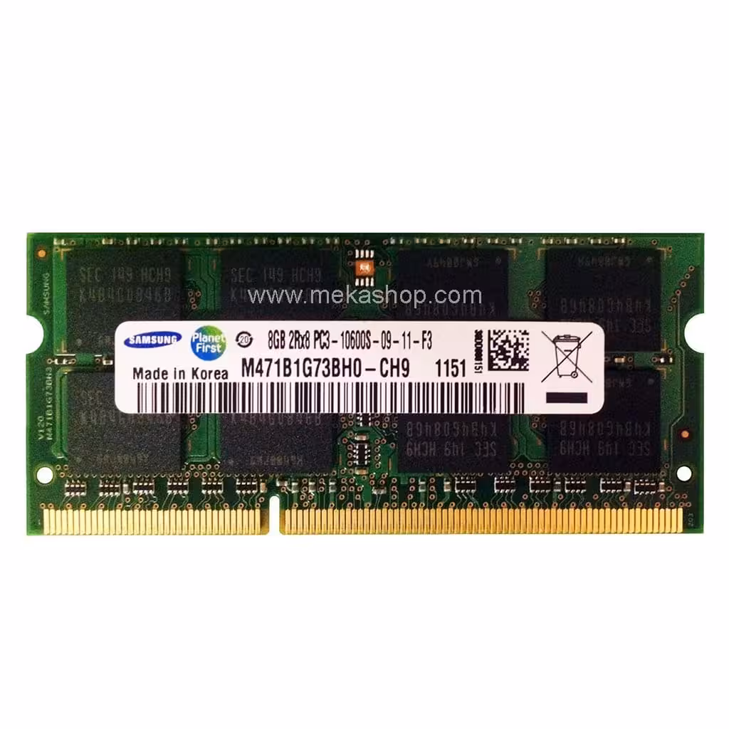 رم لپ تاپ سامسونگ Sumsung DDR3 1333MHz PC3 CL9 8GB